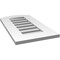 Ekena Millwork Arch Top Surface Mount PVC Gable Vent: Non-Functional, w/ 3-1/2"W x 1"P Standard Frame, 14"W x 24"H GVPAR14X2401SN - alternate 2